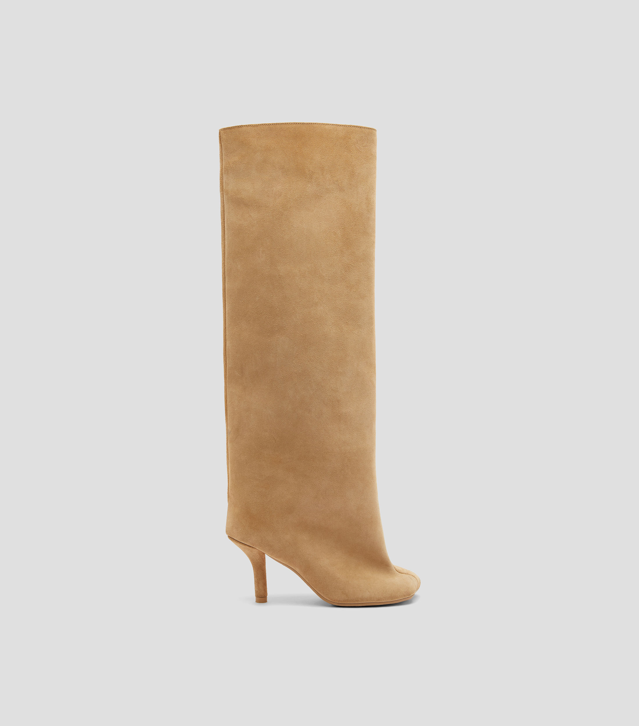 Botas largas en piel tacón alto aguja Mujer